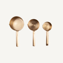Load image into Gallery viewer, Brass Measuring Cup Set of 3