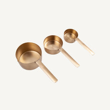 Load image into Gallery viewer, Brass Measuring Cup Set of 3
