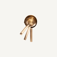 Load image into Gallery viewer, Brass Measuring Cup Set of 3