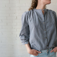 Load image into Gallery viewer, CA Everyday Blouse - Navy Plaid