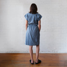 Load image into Gallery viewer, CA Everyday Dress - Plain Blue Plaid