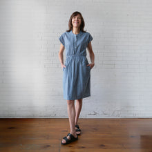 Load image into Gallery viewer, CA Everyday Dress - Plain Blue Plaid