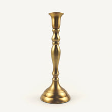 Load image into Gallery viewer, Brass Georgian Candlesticks
