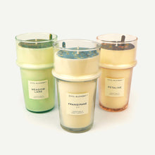 Load image into Gallery viewer, Three candles with labels on a white background
