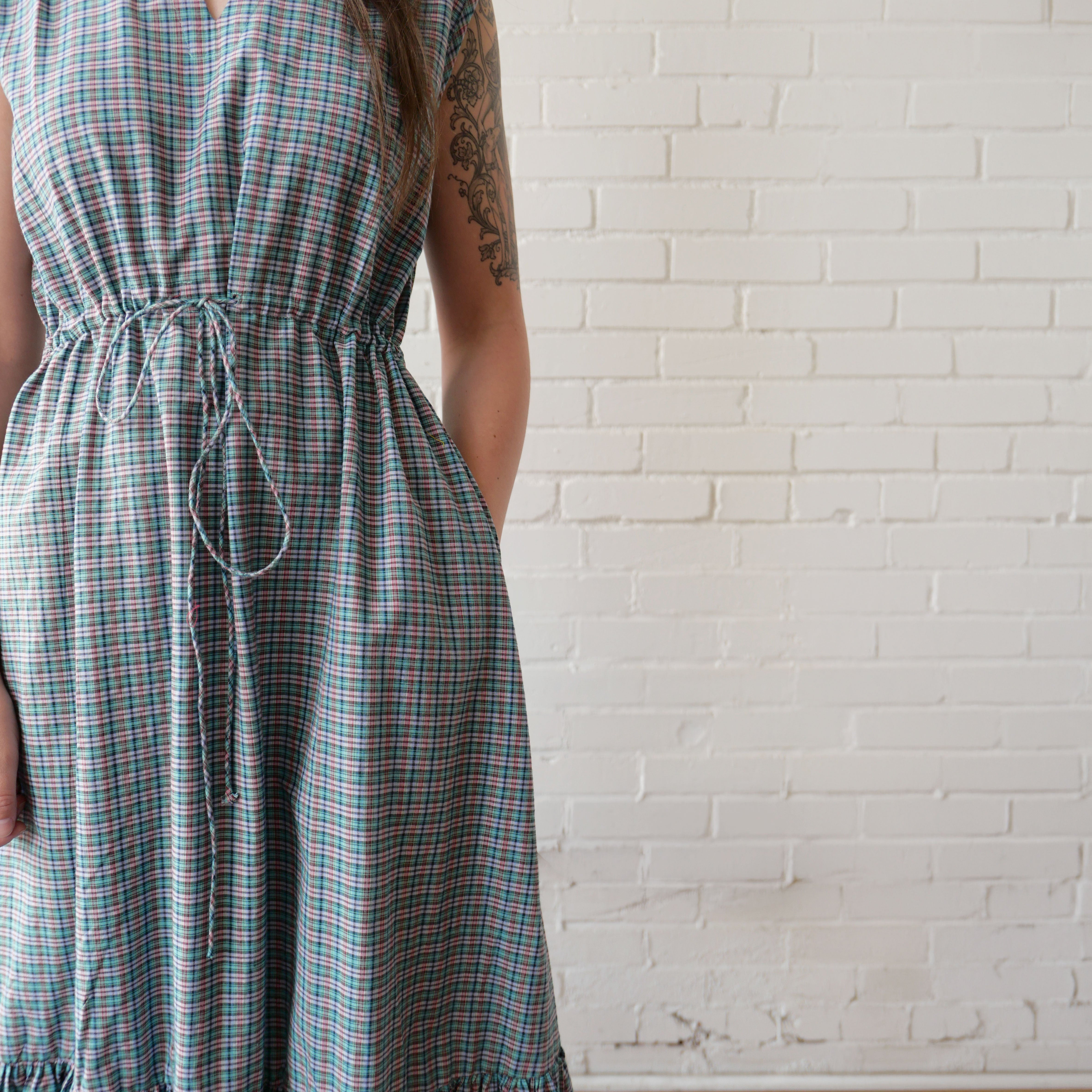 CA Amelia Dress - Preppy 80's Plaid