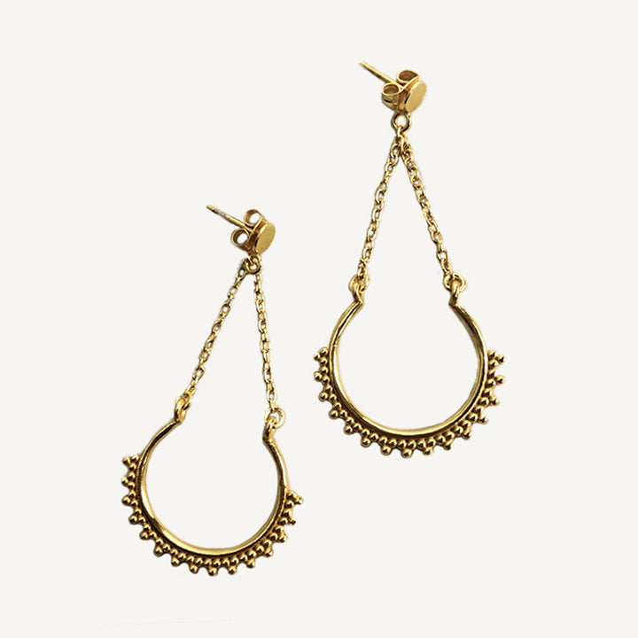 Gold Apollonia Earrings