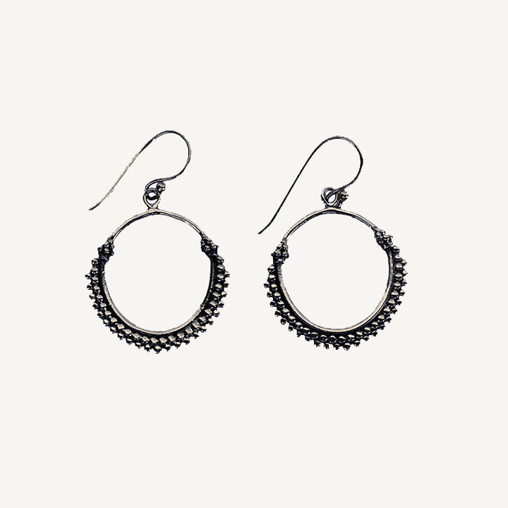 Silver Athena Earrings