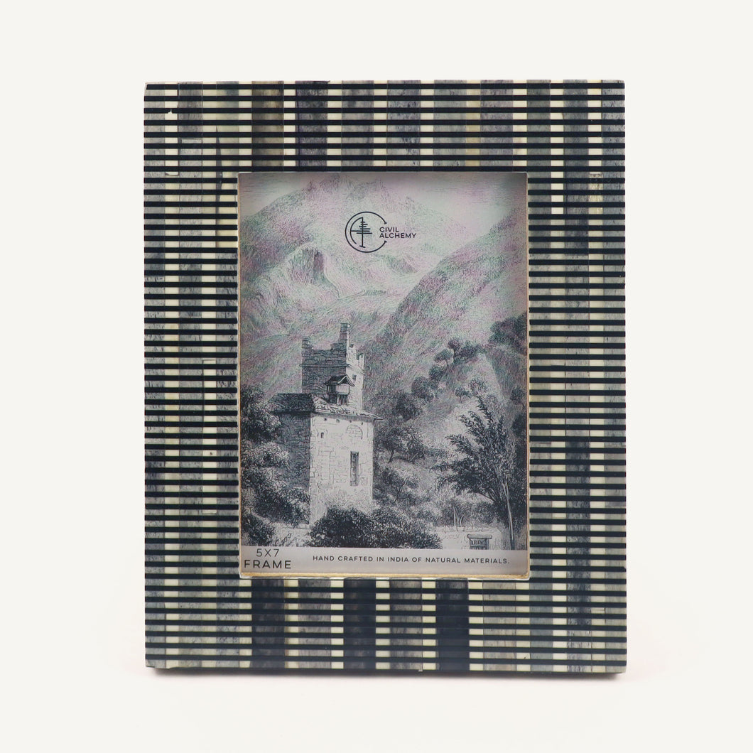 Black Bone Lined Frame - 5