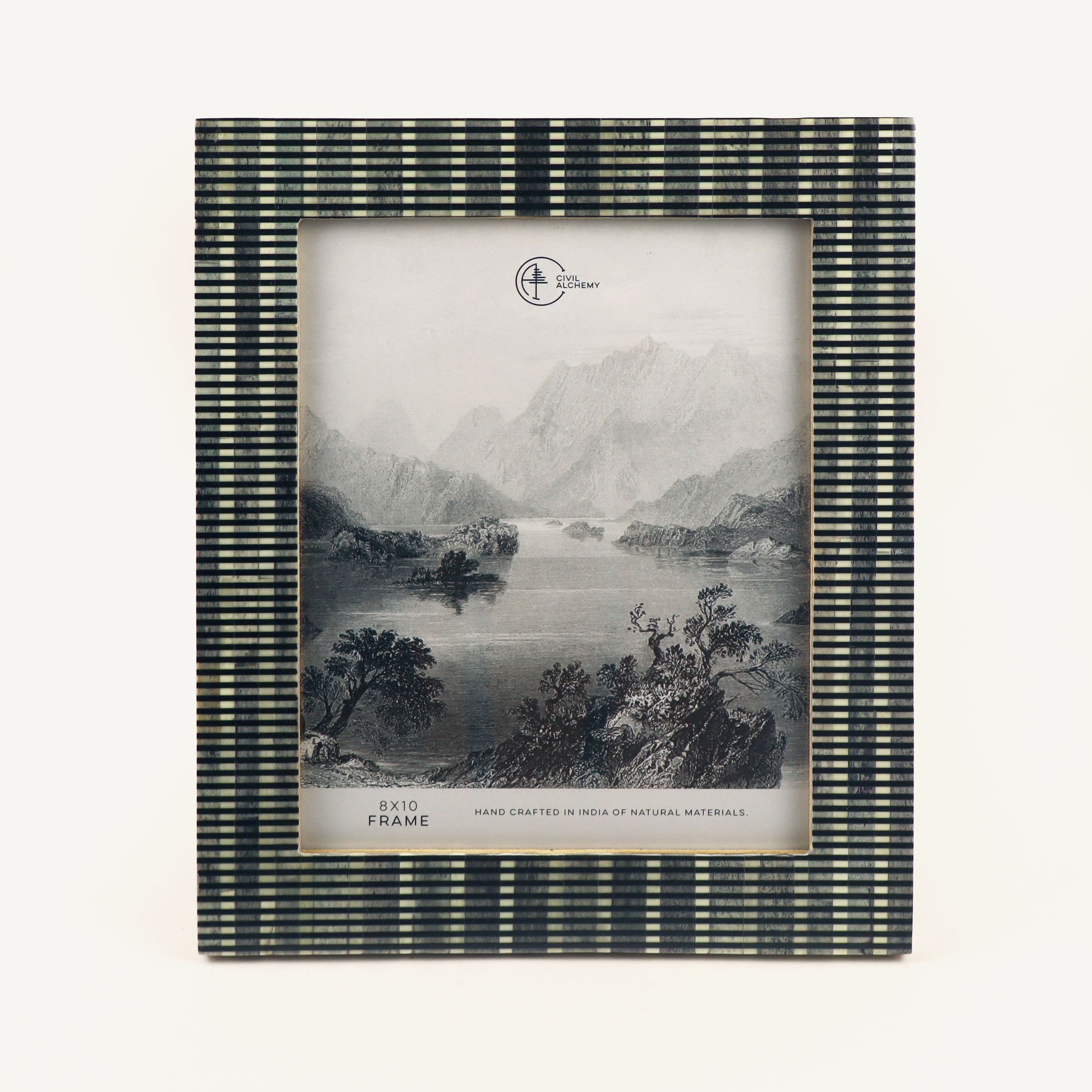 Black Bone Lined Frame - 8" x 10"