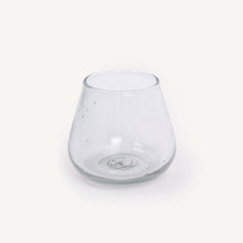 Load image into Gallery viewer, Clear glass vase on a white background
