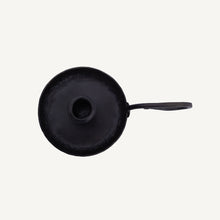 Load image into Gallery viewer, Iron Candle Holder with Handle top view on white background.

