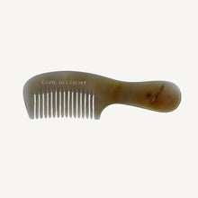 Load image into Gallery viewer, Handmade comb with 'Civil Alchemy' branding on a white background
