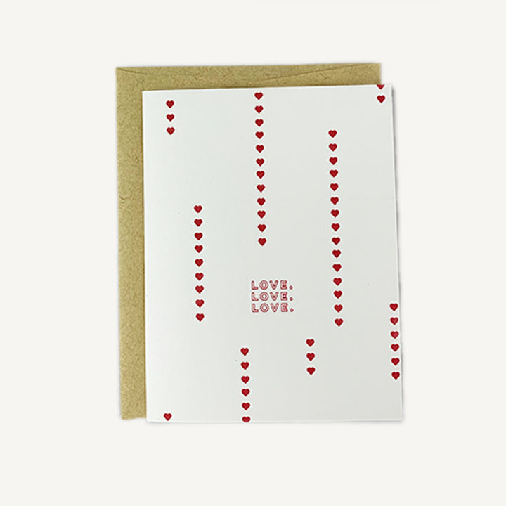 Love Love Love Card