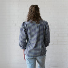 Load image into Gallery viewer, CA Everyday Blouse - Navy Plaid
