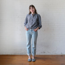 Load image into Gallery viewer, CA Everyday Blouse - Navy Plaid
