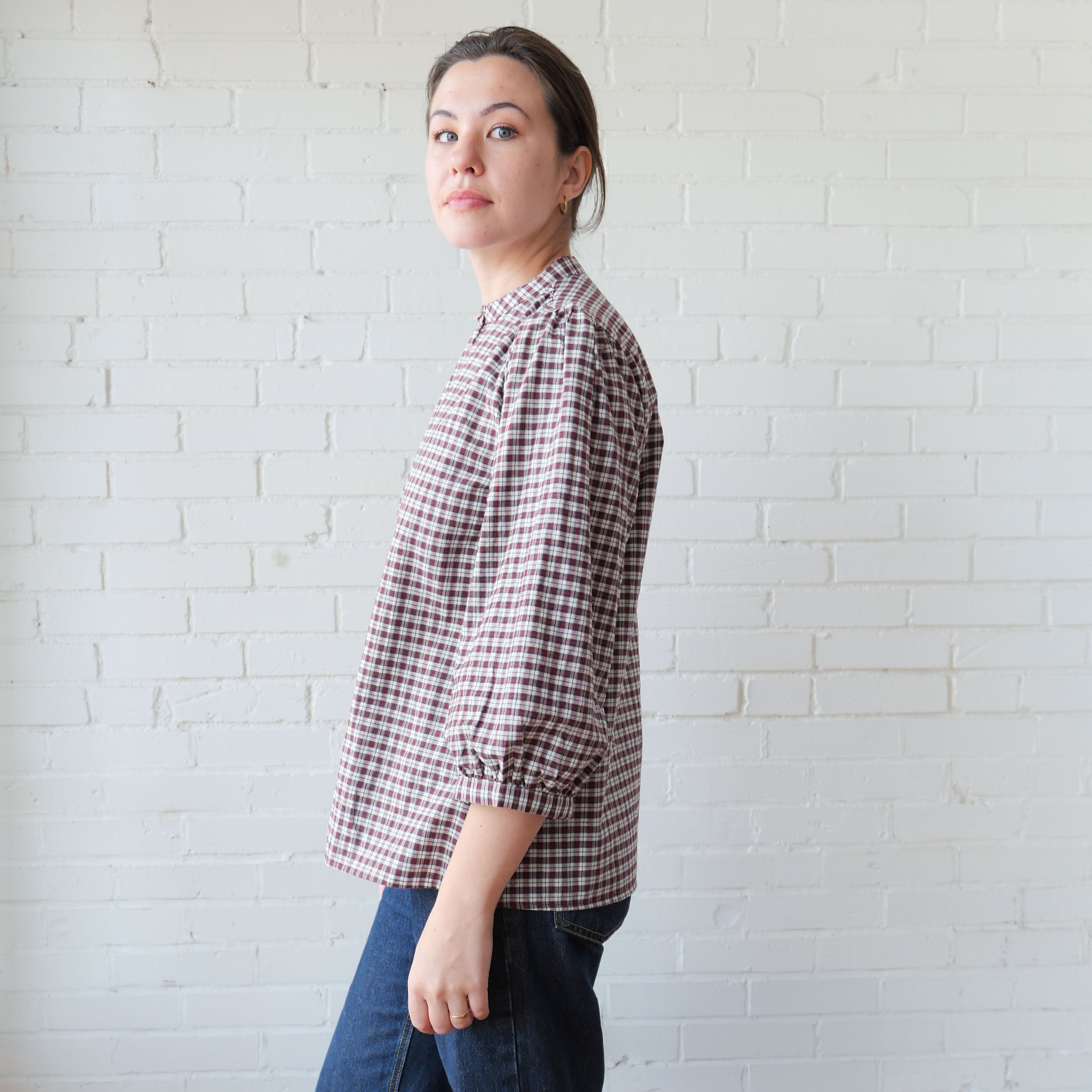 CA Everyday Blouse - Stewart Plaid