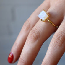 Load image into Gallery viewer, Frida Ring - Rainbow Moonstone
