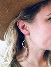 Load image into Gallery viewer, Teardrop Hoop Earrings
