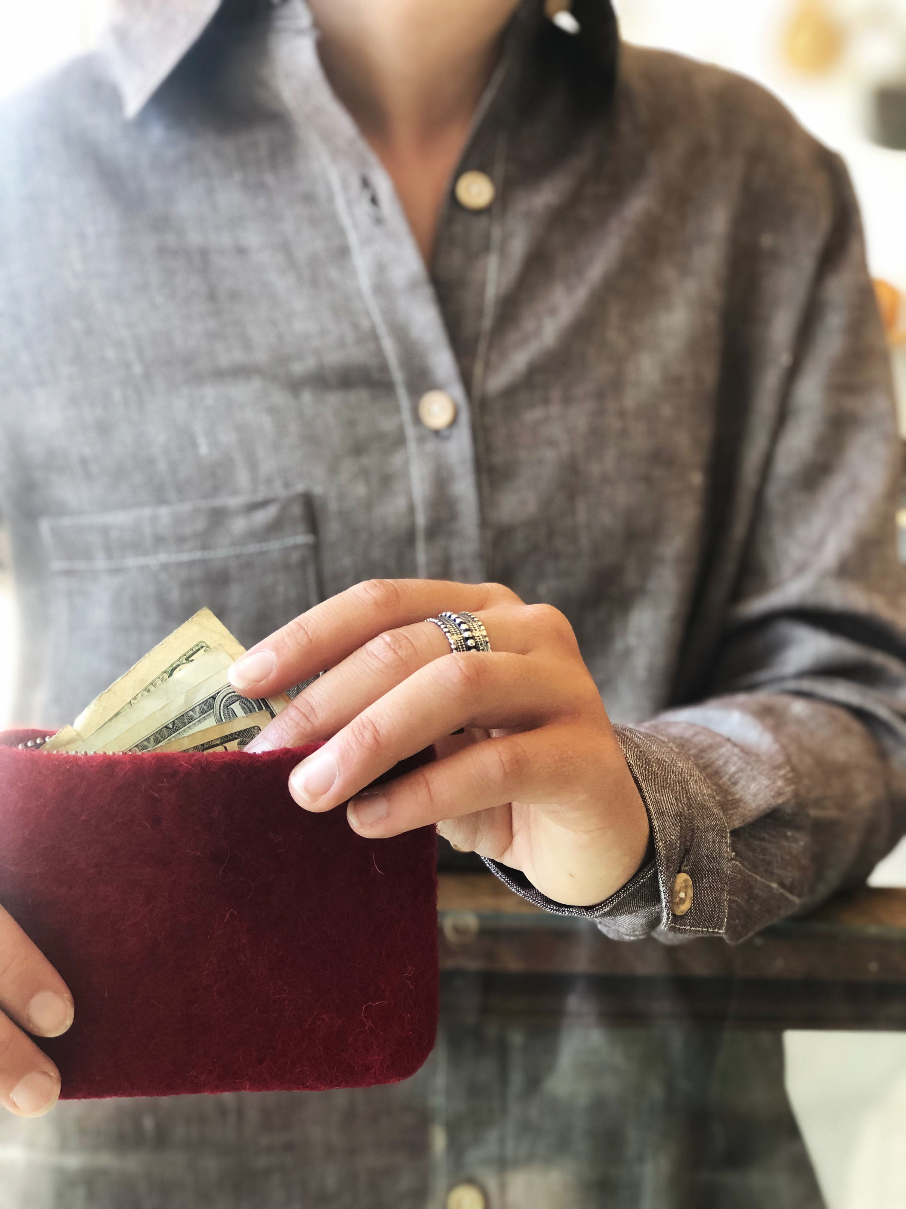 Wool Coin Pouch (More Colors)