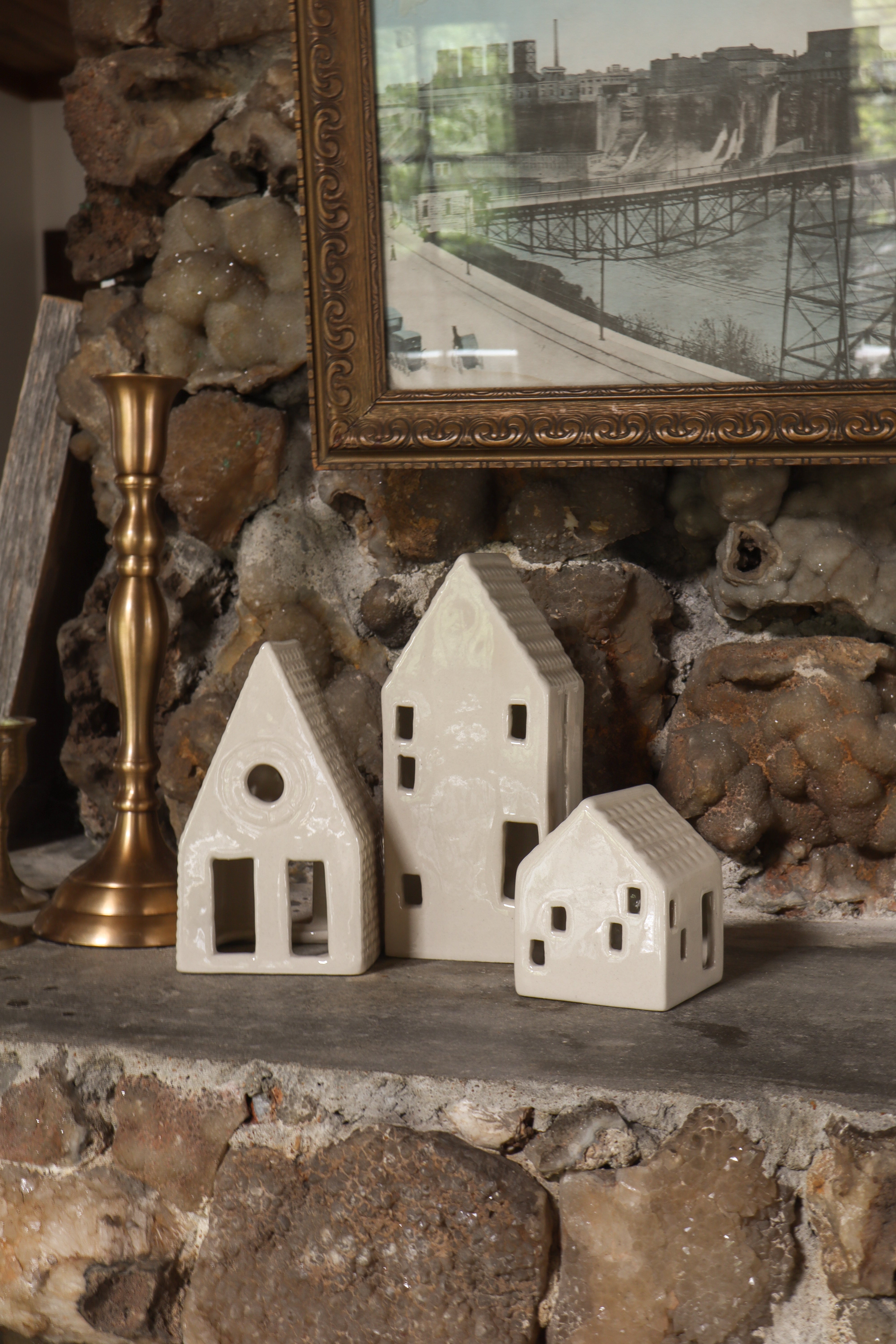 Medium Holiday Ceramic House