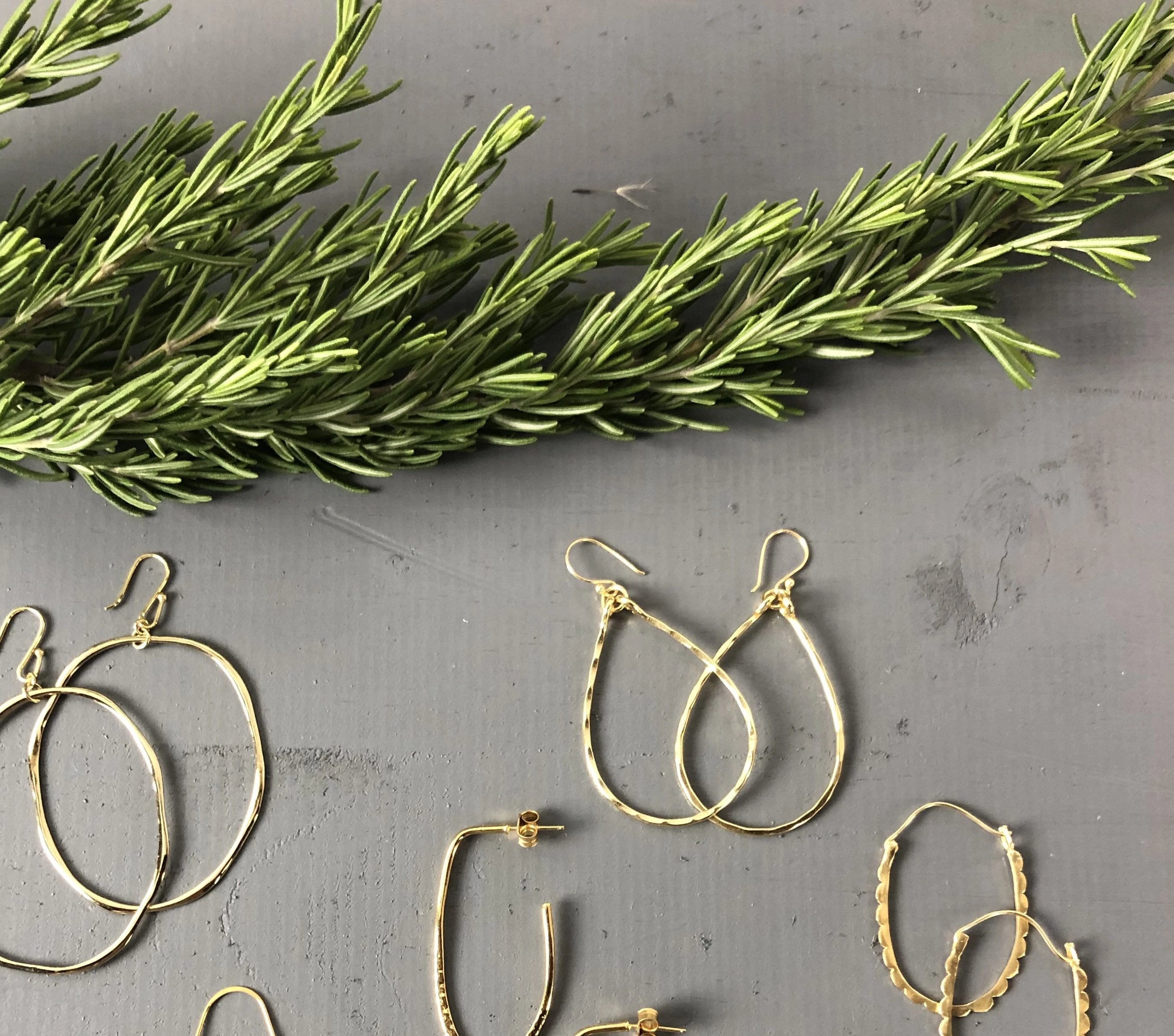 Teardrop Hoop Earrings