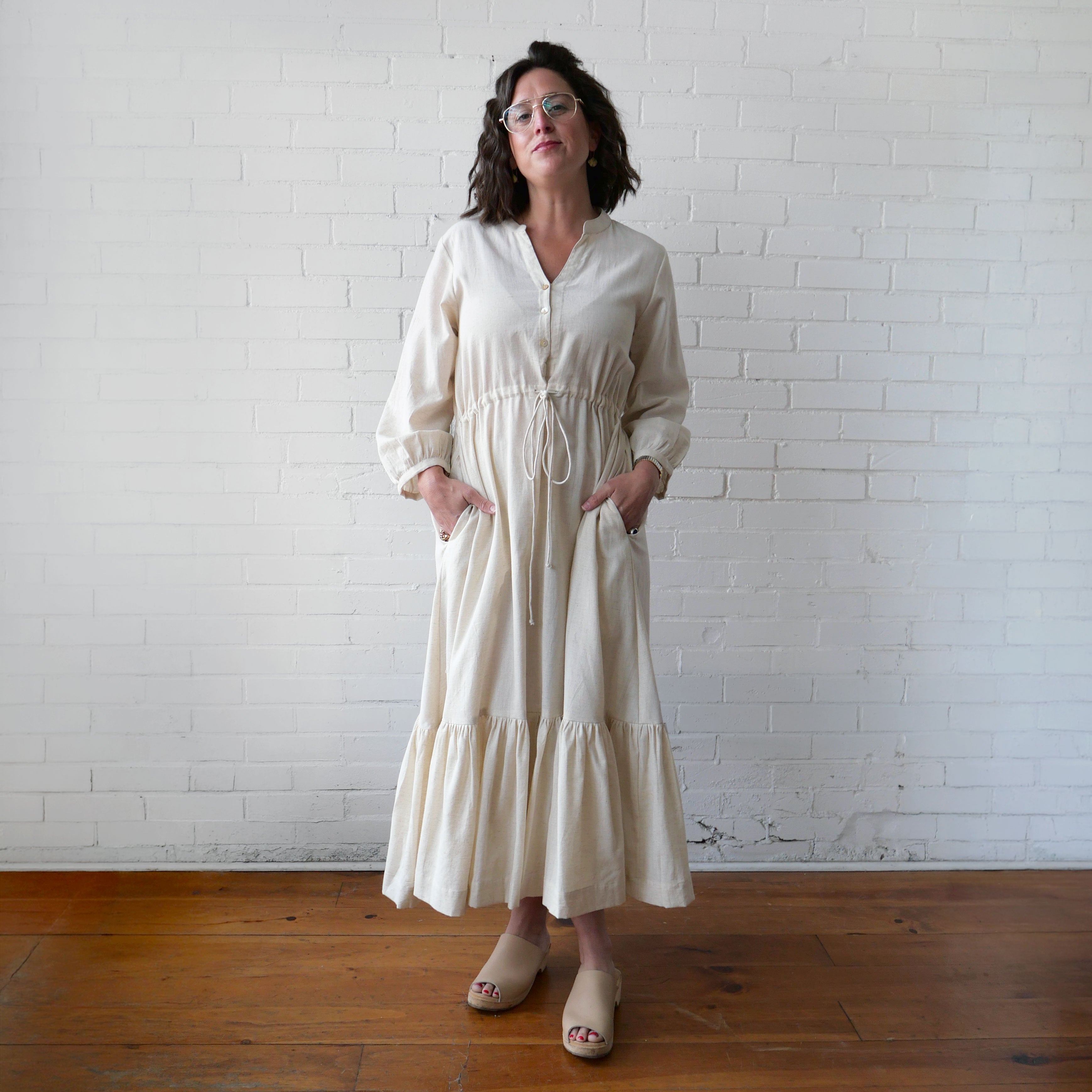 CA Maggie Dress - Linen Sand