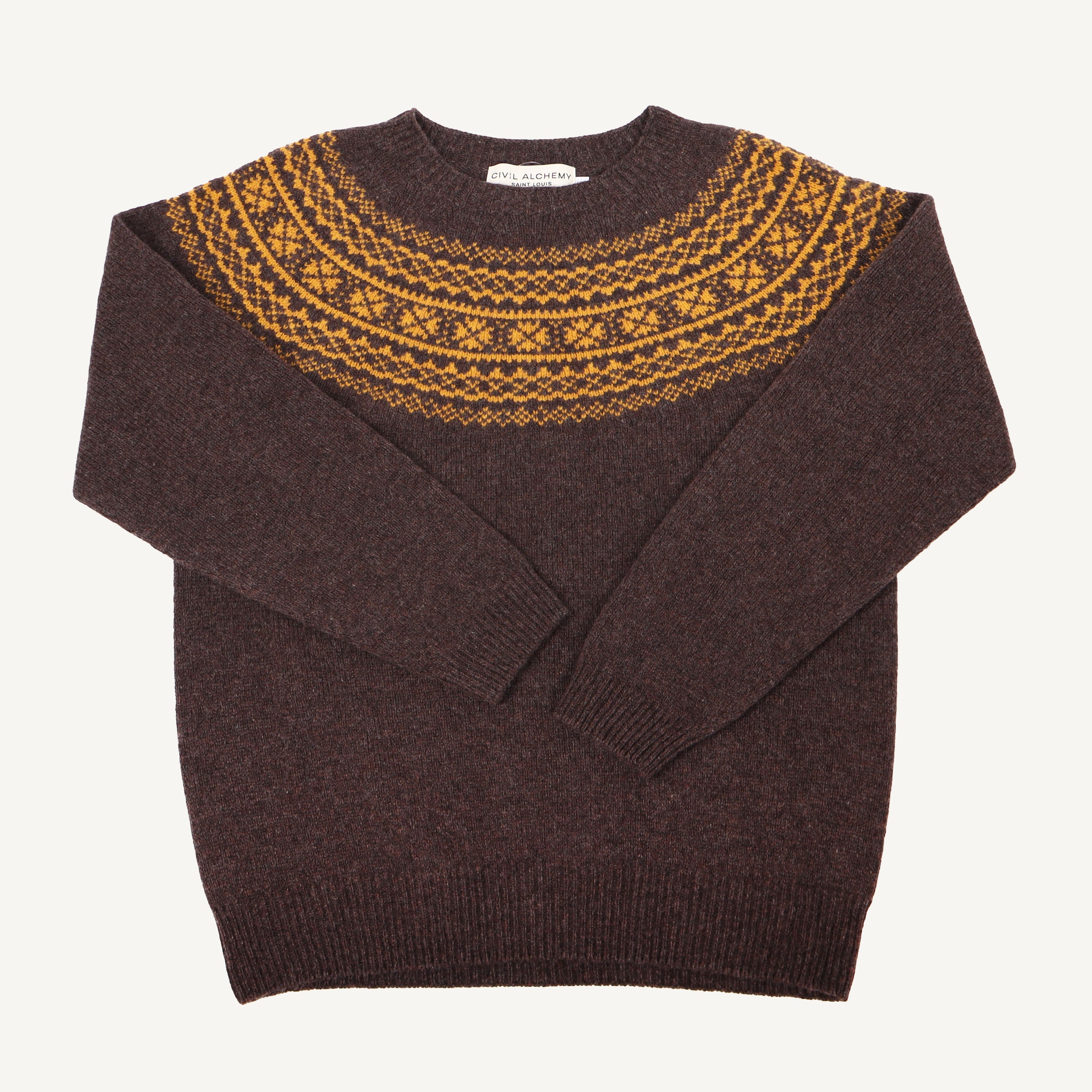 Porcupine and Tansy Fairisle Crew Sweater