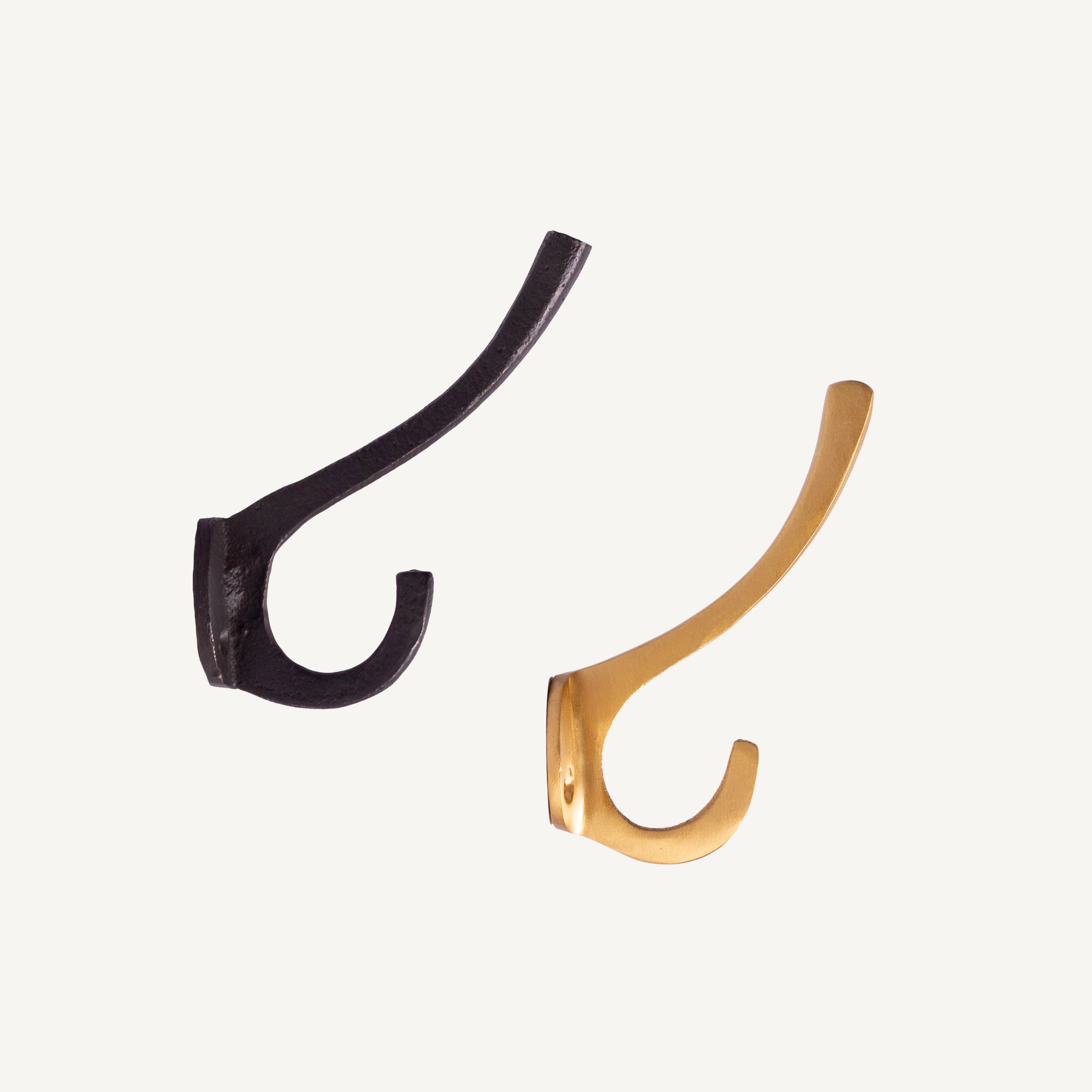 Coat Hooks - Brass & Iron