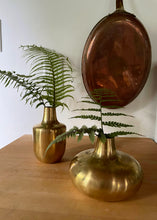 Load image into Gallery viewer, Tall Brass Flower Vase

