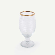 Load image into Gallery viewer, Etched Amaro Glass with Gold Rim
