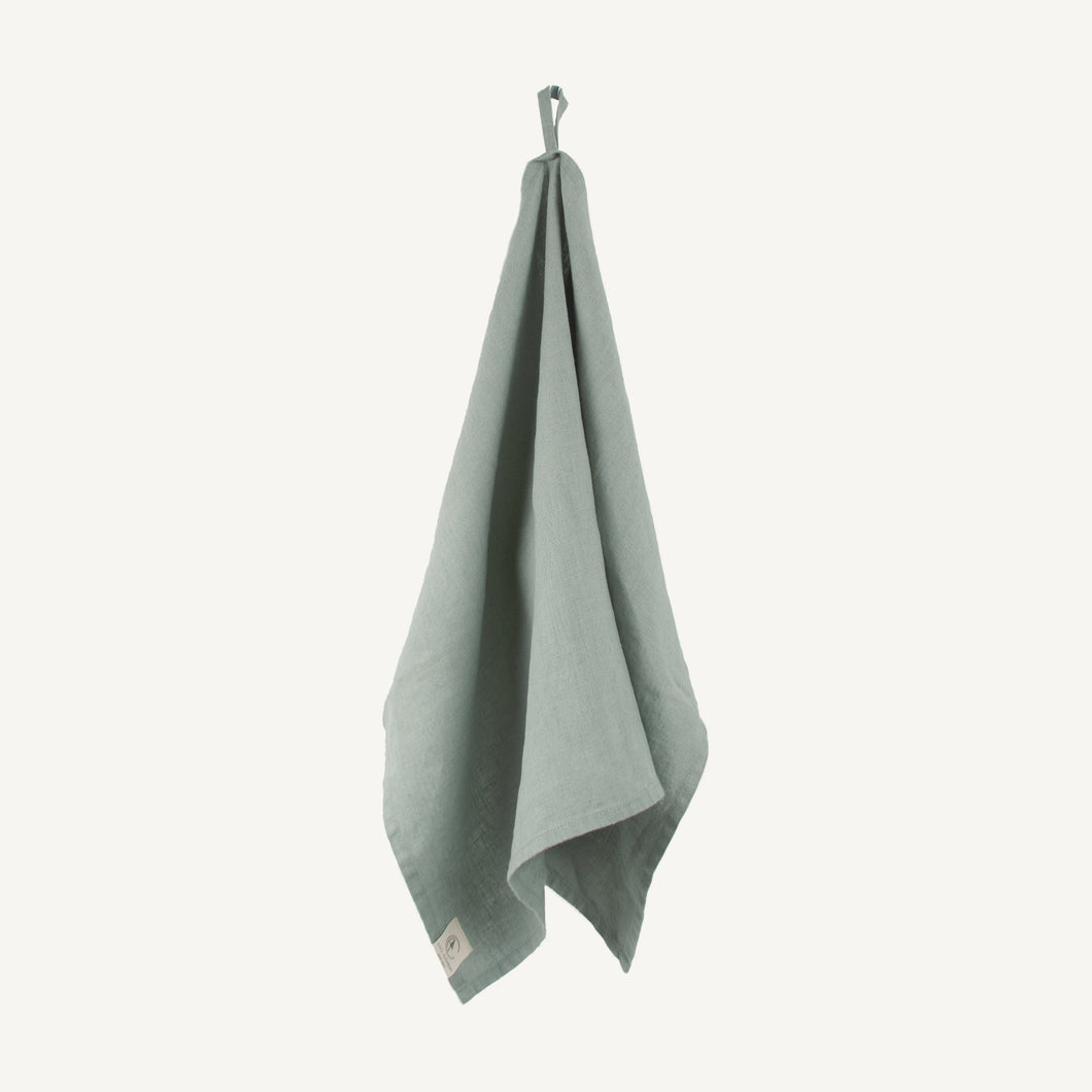 Linen Tea Towel - Green Millieu