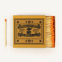 Load image into Gallery viewer, Box of matches with a vintage design on a white background
